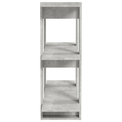 vidaXL Bücherregal/Raumteiler Betongrau 80x30x87 cm