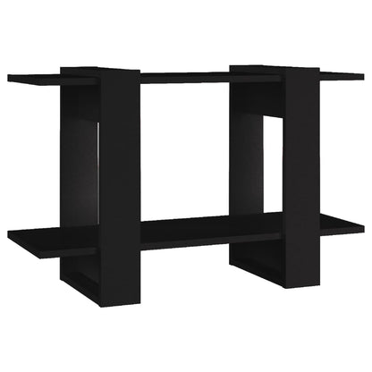 vidaXL Bücherregal/Raumteiler Schwarz 80x30x51 cm