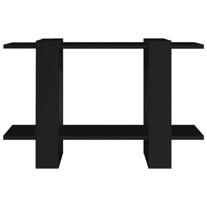 vidaXL Bücherregal/Raumteiler Schwarz 80x30x51 cm