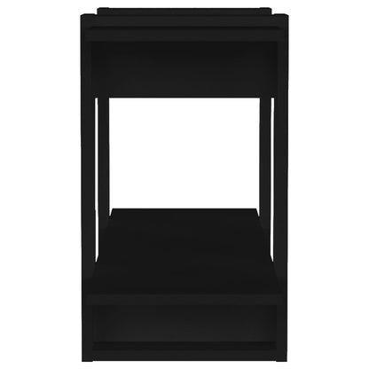 vidaXL Bücherregal/Raumteiler Schwarz 80x30x51 cm