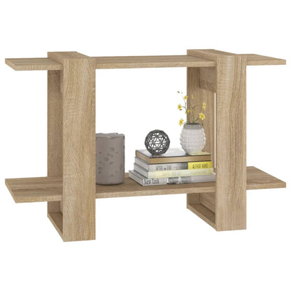 vidaXL Bücherregal/Raumteiler Sonoma-Eiche 80x30x51 cm