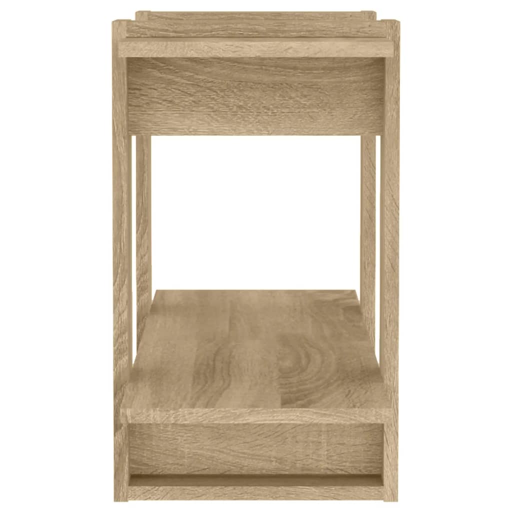 vidaXL Bücherregal/Raumteiler Sonoma-Eiche 80x30x51 cm