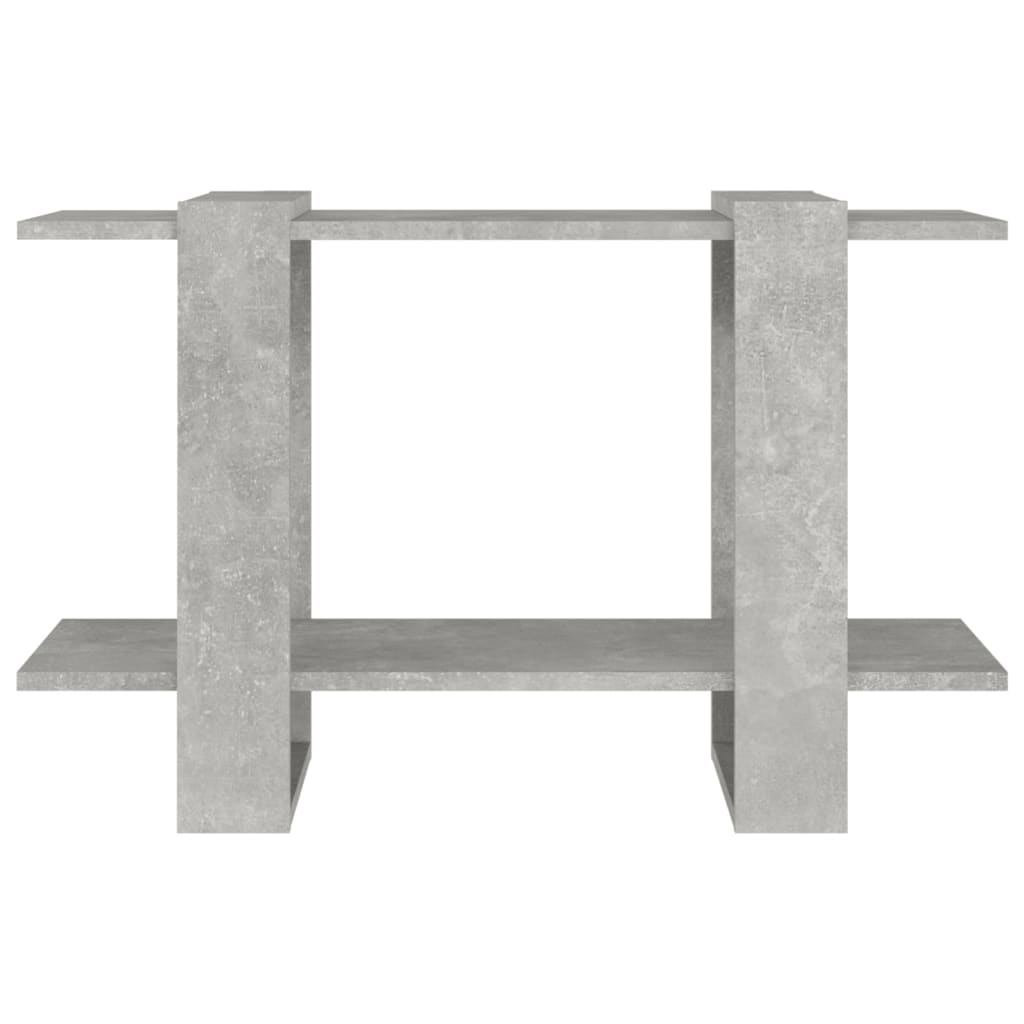 vidaXL Bücherregal/Raumteiler Betongrau 80x30x51 cm