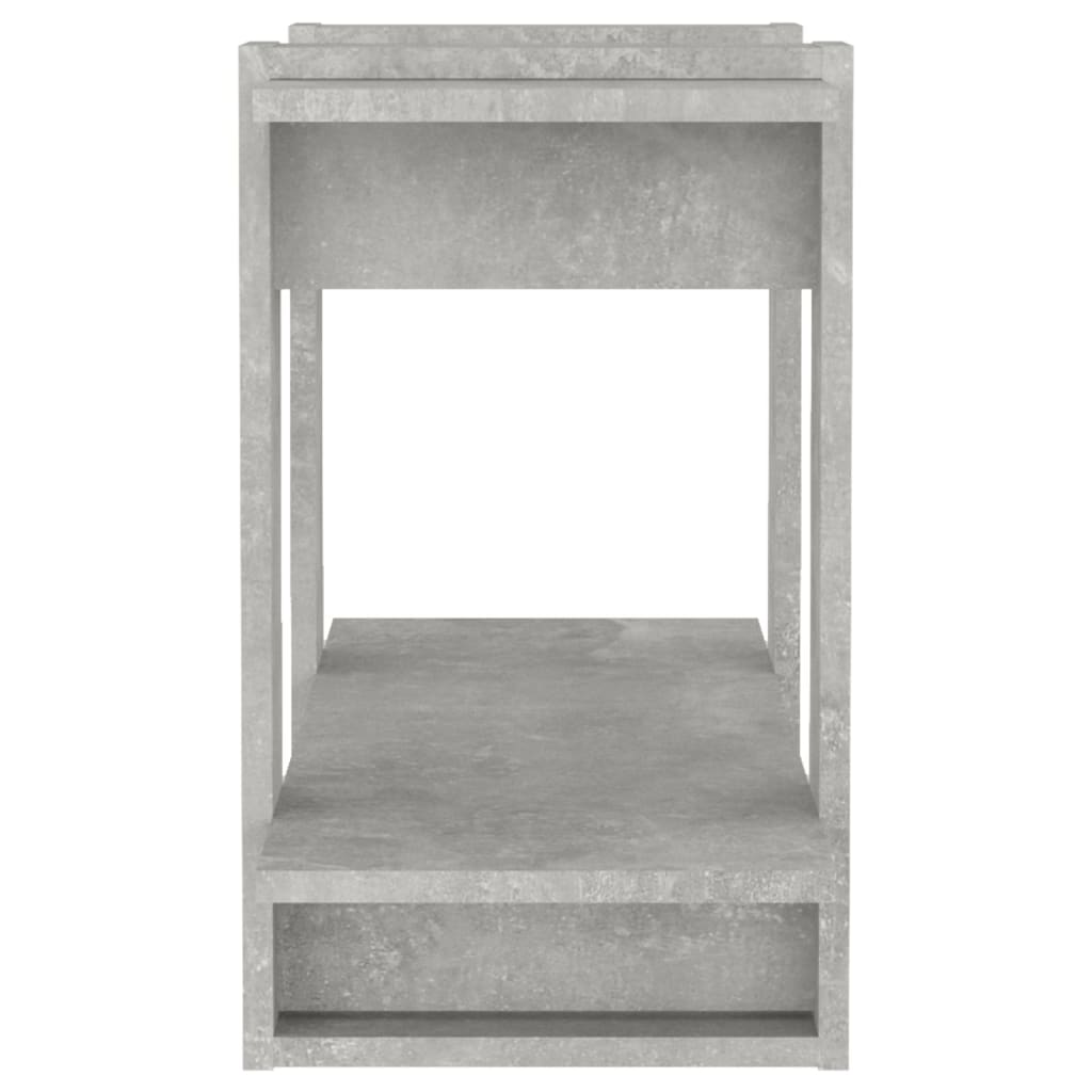 vidaXL Bücherregal/Raumteiler Betongrau 80x30x51 cm