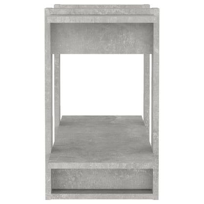 vidaXL Bücherregal/Raumteiler Betongrau 80x30x51 cm