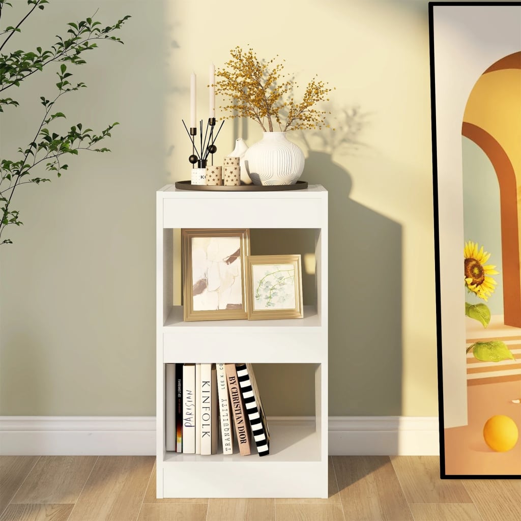 vidaXL Bücherregal/Raumteiler Weiß 40×30×72cm