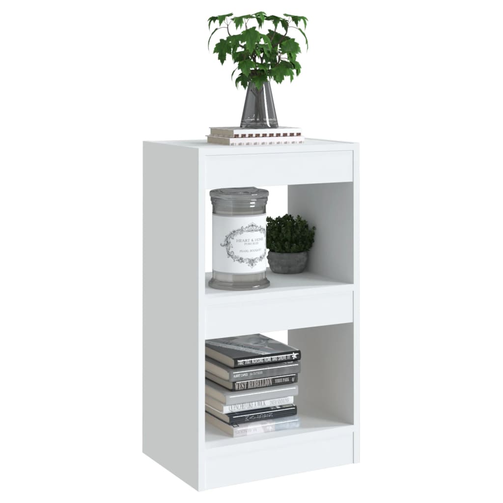 vidaXL Bücherregal/Raumteiler Weiß 40×30×72cm