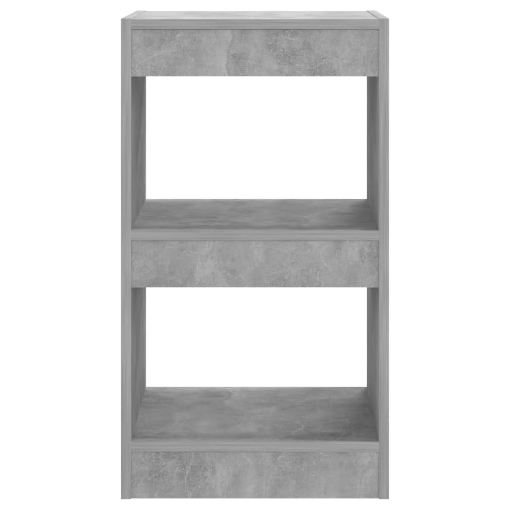 vidaXL Bücherregal/Raumteiler Betongrau 40x30x72 cm