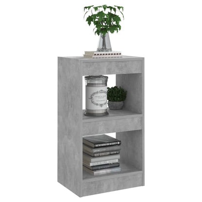 vidaXL Bücherregal/Raumteiler Betongrau 40x30x72 cm