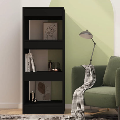 vidaXL Étagère/Séparateur de pièce noir 40x30x103 cm Bois d'ingénierie