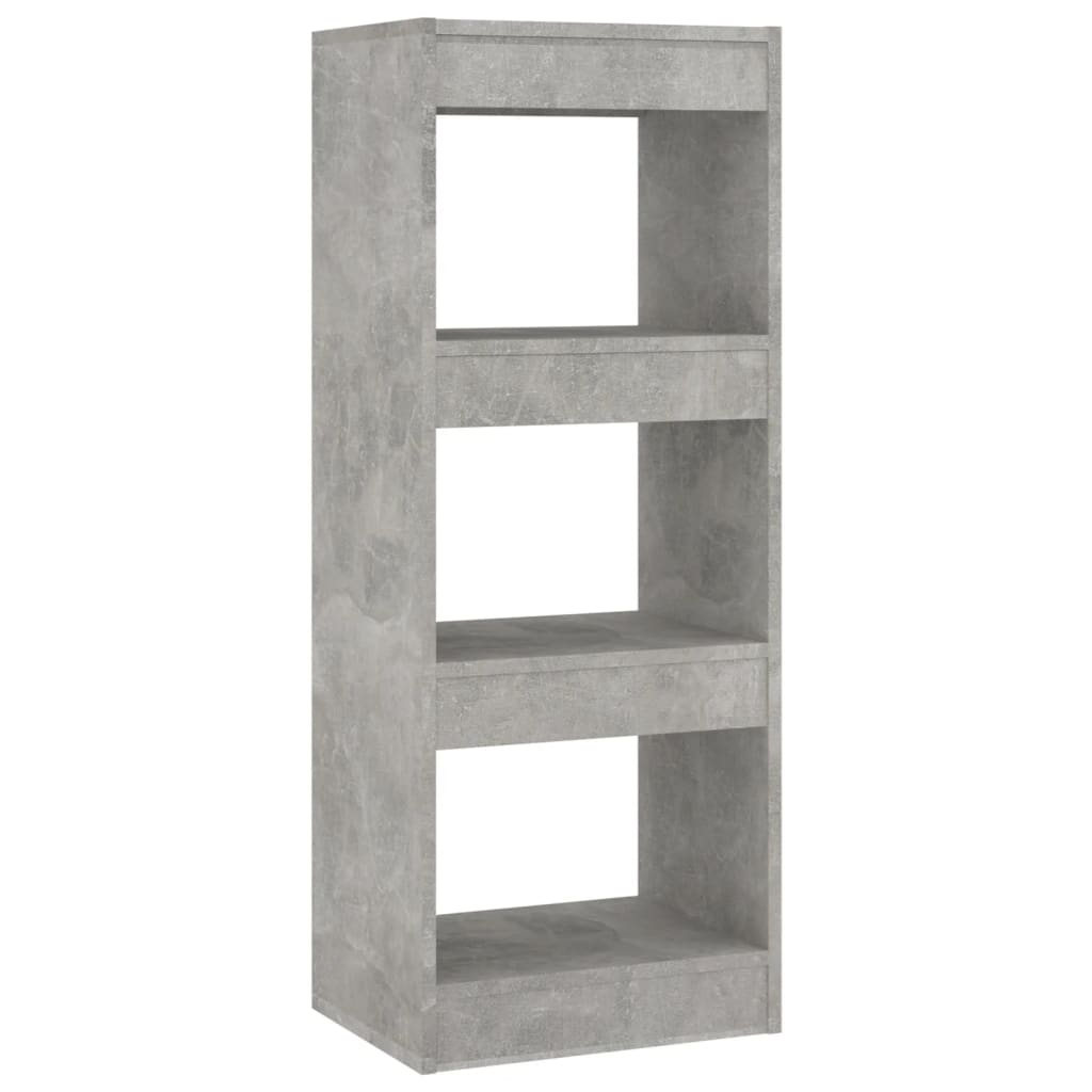 vidaXL Bibliothèque/Meuble de séparation gris béton 40x30x103 cm Bois d'ingénierie