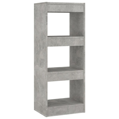 vidaXL Bibliothèque/Meuble de séparation gris béton 40x30x103 cm Bois d'ingénierie