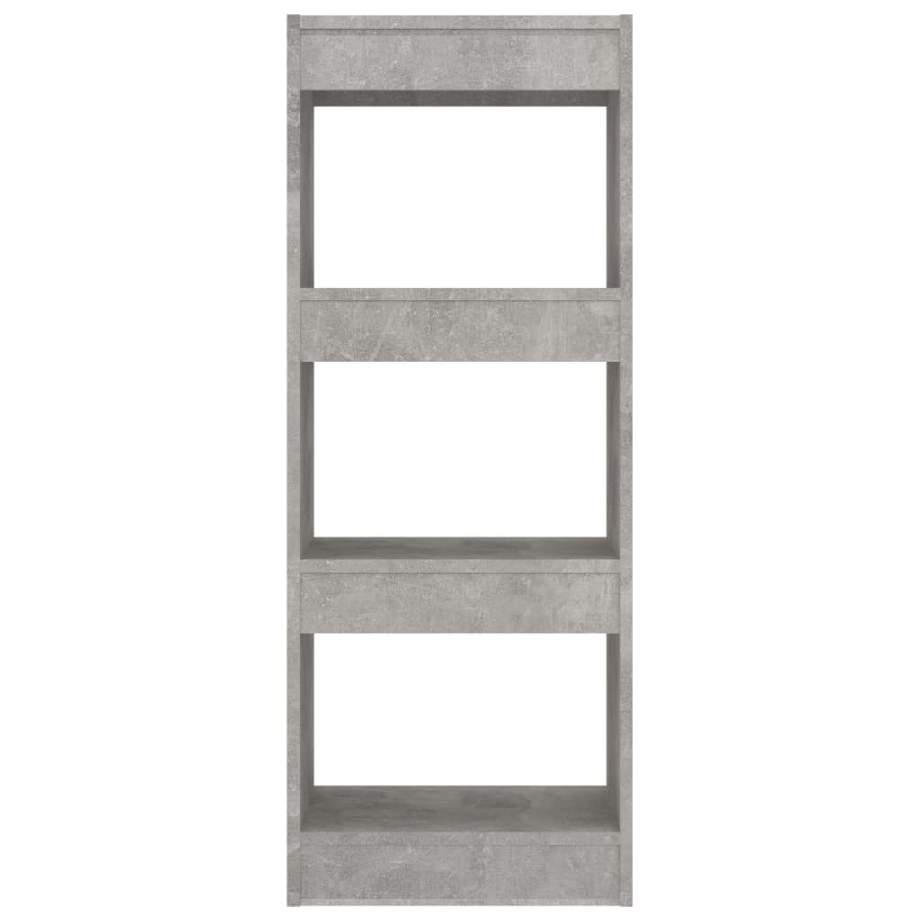 vidaXL Bibliothèque/Meuble de séparation gris béton 40x30x103 cm Bois d'ingénierie
