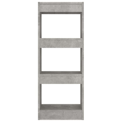 vidaXL Bibliothèque/Meuble de séparation gris béton 40x30x103 cm Bois d'ingénierie