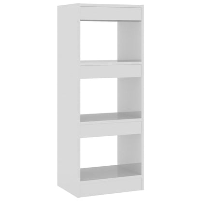 vidaXL Étagère/Séparateur de pièce blanc brillant 40x30x103 cm Bois d'ingénierie