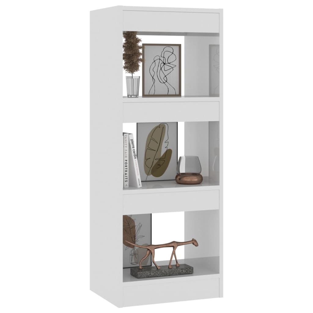 vidaXL Étagère/Séparateur de pièce blanc brillant 40x30x103 cm Bois d'ingénierie