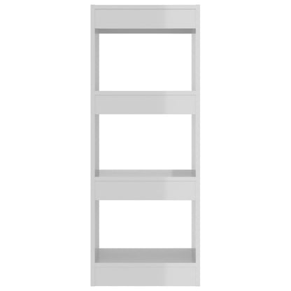 vidaXL Étagère/Séparateur de pièce blanc brillant 40x30x103 cm Bois d'ingénierie