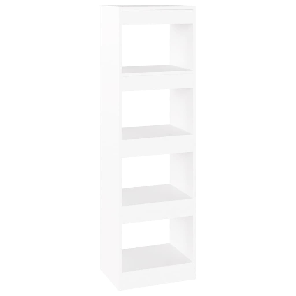 vidaXL Bücherregal/Raumteiler Weiß 40x30x135 cm