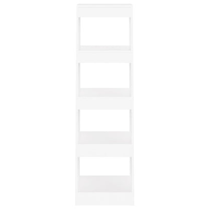 vidaXL Bücherregal/Raumteiler Weiß 40x30x135 cm