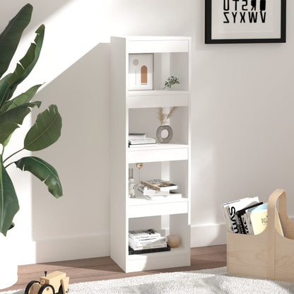 vidaXL Bücherregal/Raumteiler Weiß 40x30x135 cm