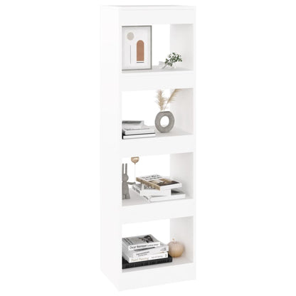 vidaXL Bücherregal/Raumteiler Weiß 40x30x135 cm