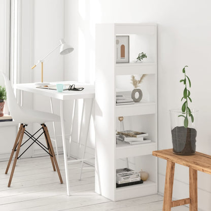 vidaXL Bücherregal/Raumteiler Weiß 40x30x135 cm