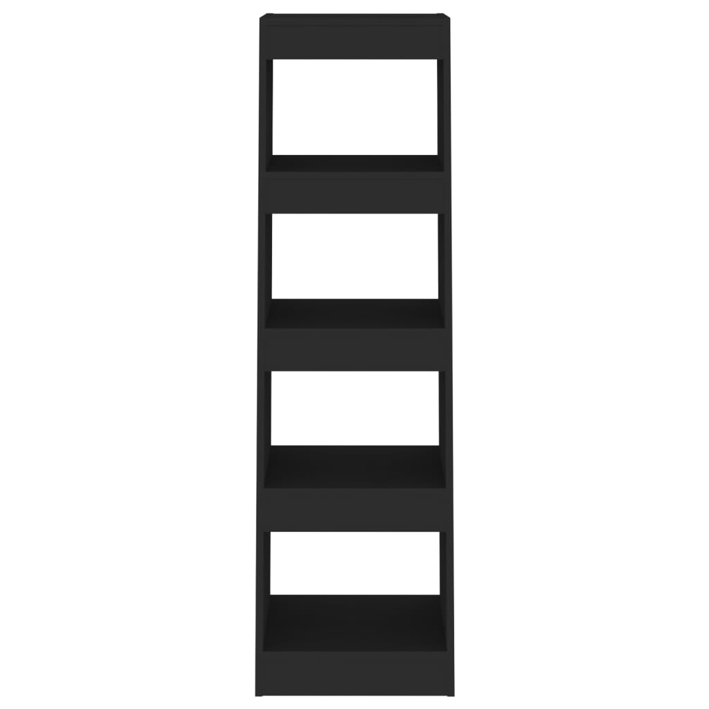 vidaXL Bücherregal/Raumteiler Schwarz 40x30x135 cm