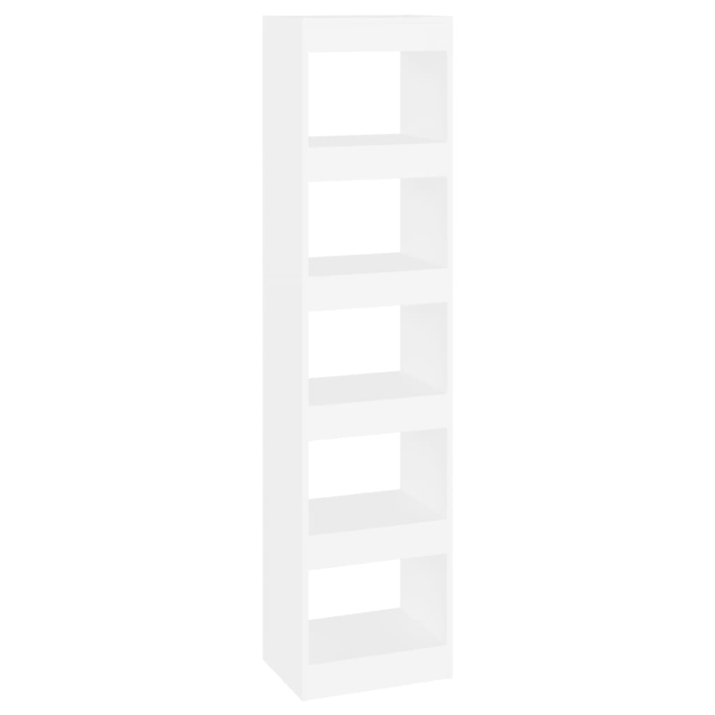 vidaXL Bücherregal/Raumteiler Weiß 40x30x166 cm