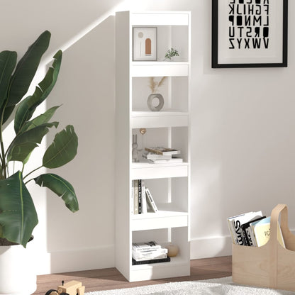 vidaXL Bücherregal/Raumteiler Weiß 40x30x166 cm