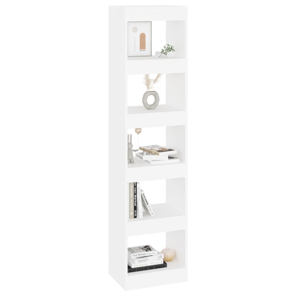 vidaXL Bücherregal/Raumteiler Weiß 40x30x166 cm