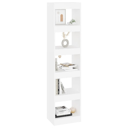 vidaXL Bücherregal/Raumteiler Weiß 40x30x166 cm