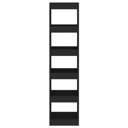vidaXL Bücherregal/Raumteiler Schwarz 40x30x166 cm