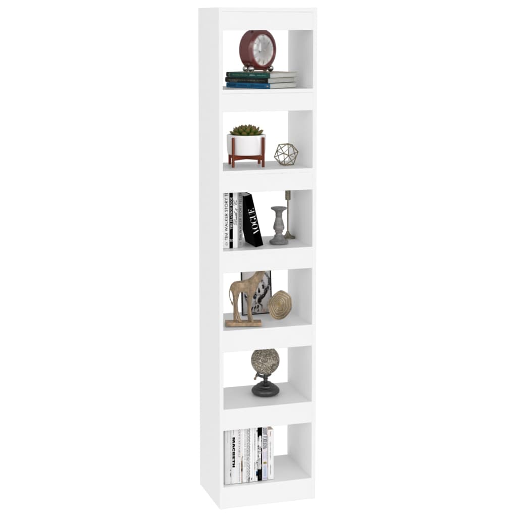 vidaXL Bücherregal/Raumteiler Weiß 40x30x198 cm