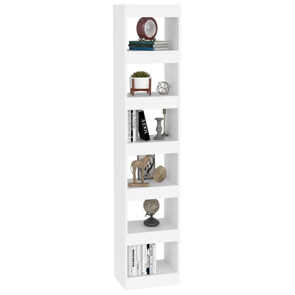 vidaXL Bücherregal/Raumteiler Weiß 40x30x198 cm