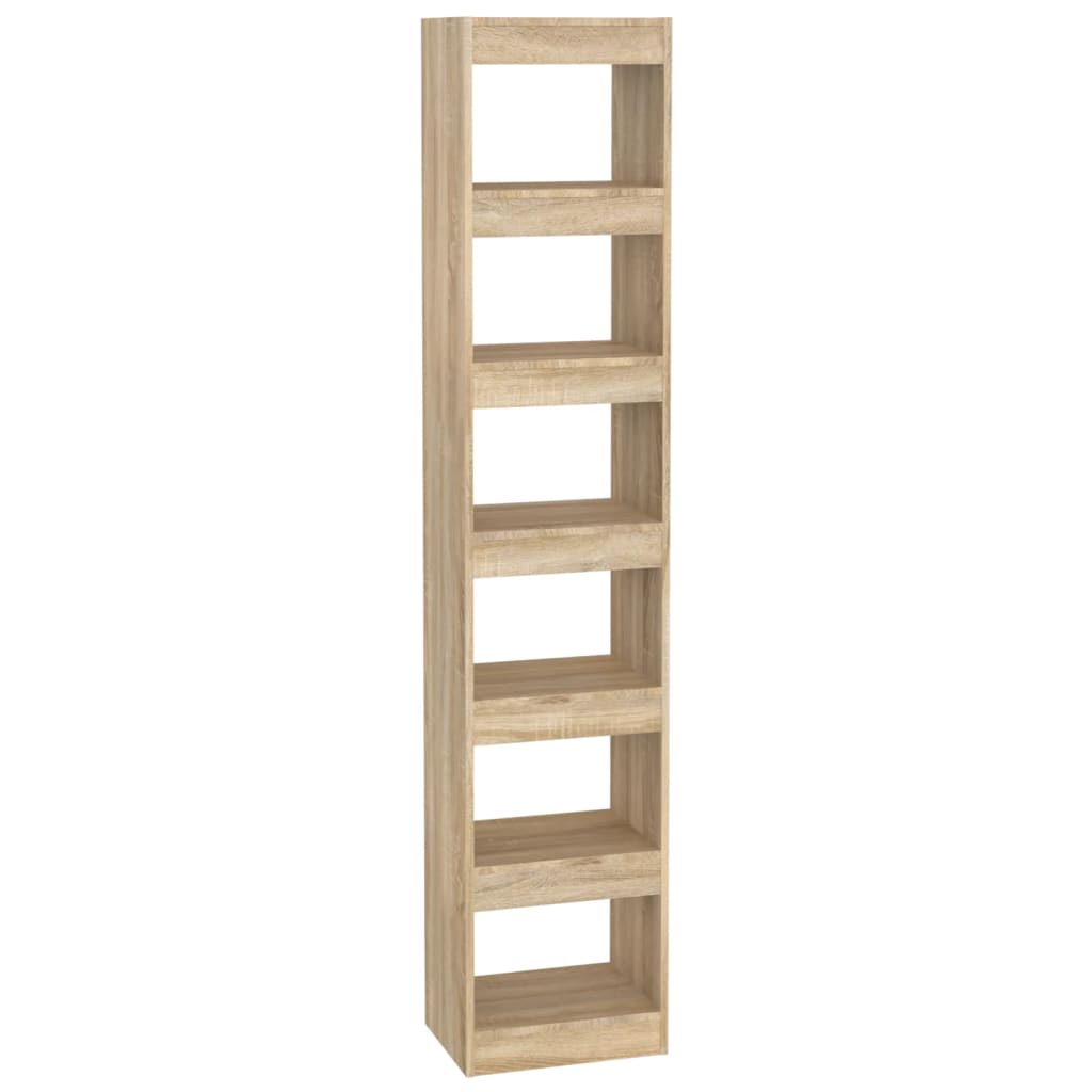 vidaXL Bücherregal/Raumteiler Sonoma-Eiche 40x30x198 cm