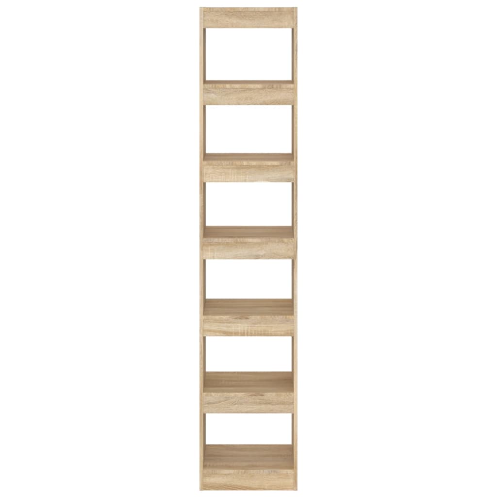 vidaXL Bücherregal/Raumteiler Sonoma-Eiche 40x30x198 cm