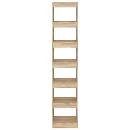 vidaXL Bücherregal/Raumteiler Sonoma-Eiche 40x30x198 cm