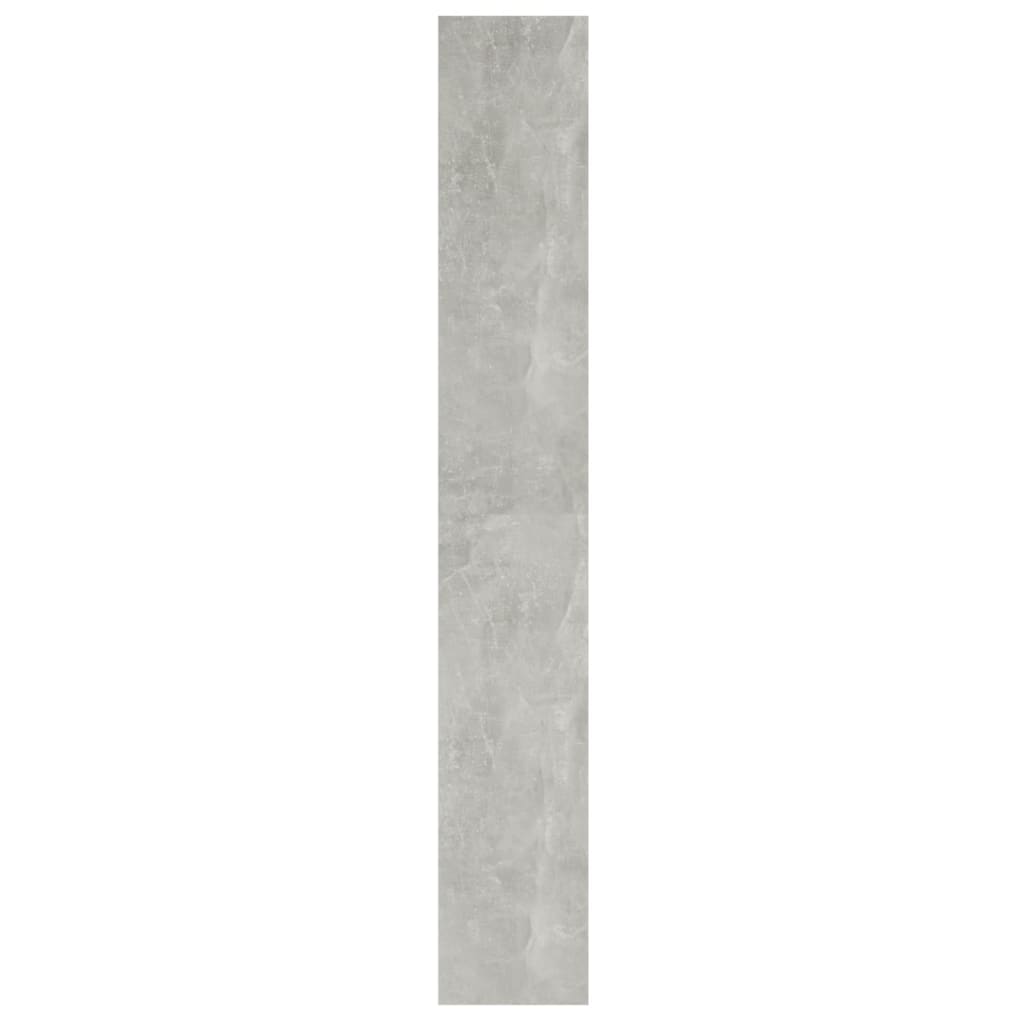 vidaXL Bücherregal/Raumteiler Betongrau 40x30x198 cm