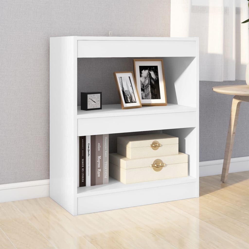 vidaXL Bücherregal/Raumteiler Weiß 60x30x72 cm