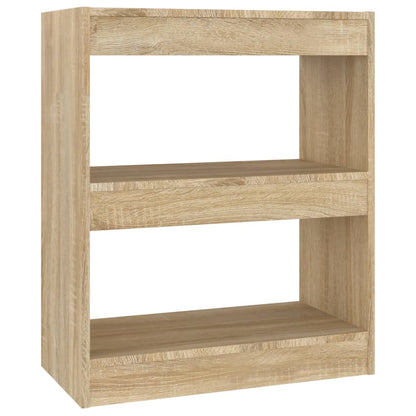 vidaXL Bücherregal/Raumteiler Sonoma-Eiche 60x30x72 cm