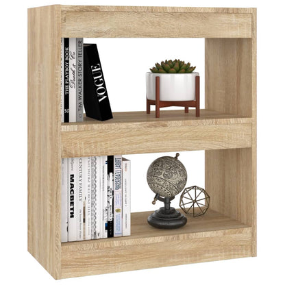 vidaXL Bücherregal/Raumteiler Sonoma-Eiche 60x30x72 cm