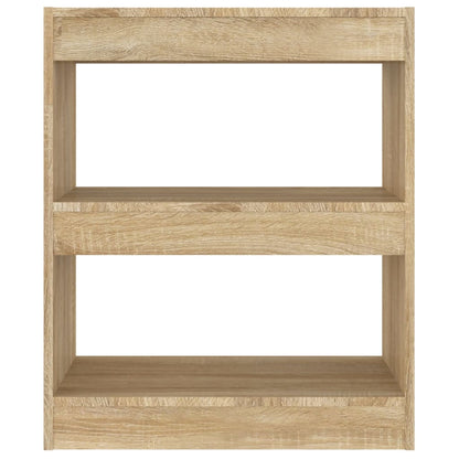 vidaXL Bücherregal/Raumteiler Sonoma-Eiche 60x30x72 cm