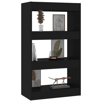 vidaXL Bibliothèque/Meuble de séparation Noir 60x30x103 cm Bois d'ingénierie