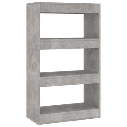 vidaXL Bibliothèque/Séparateur de pièce Gris béton 60x30x103 cm Bois d'ingénierie