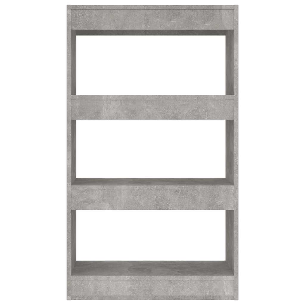 vidaXL Bibliothèque/Séparateur de pièce Gris béton 60x30x103 cm Bois d'ingénierie