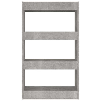 vidaXL Bibliothèque/Séparateur de pièce Gris béton 60x30x103 cm Bois d'ingénierie