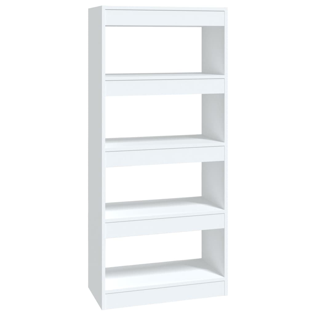 vidaXL Bibliothèque/Séparateur de pièce Blanc 60x30x135 cm Bois d'ingénierie