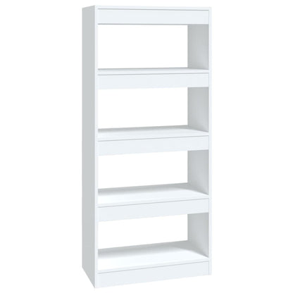 vidaXL Bibliothèque/Séparateur de pièce Blanc 60x30x135 cm Bois d'ingénierie