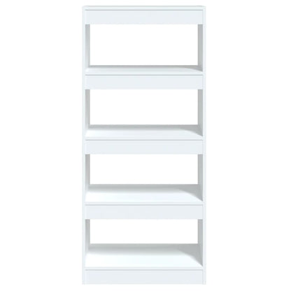 vidaXL Bibliothèque/Séparateur de pièce Blanc 60x30x135 cm Bois d'ingénierie