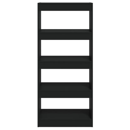 vidaXL Étagère à livres/séparateur de pièce noir 60x30x135 cm Aggloméré